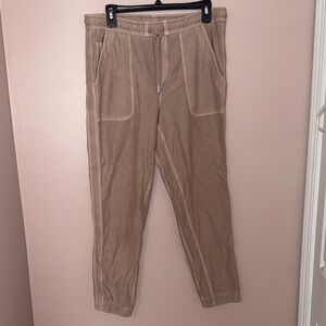 Athleta Tan Track Pants